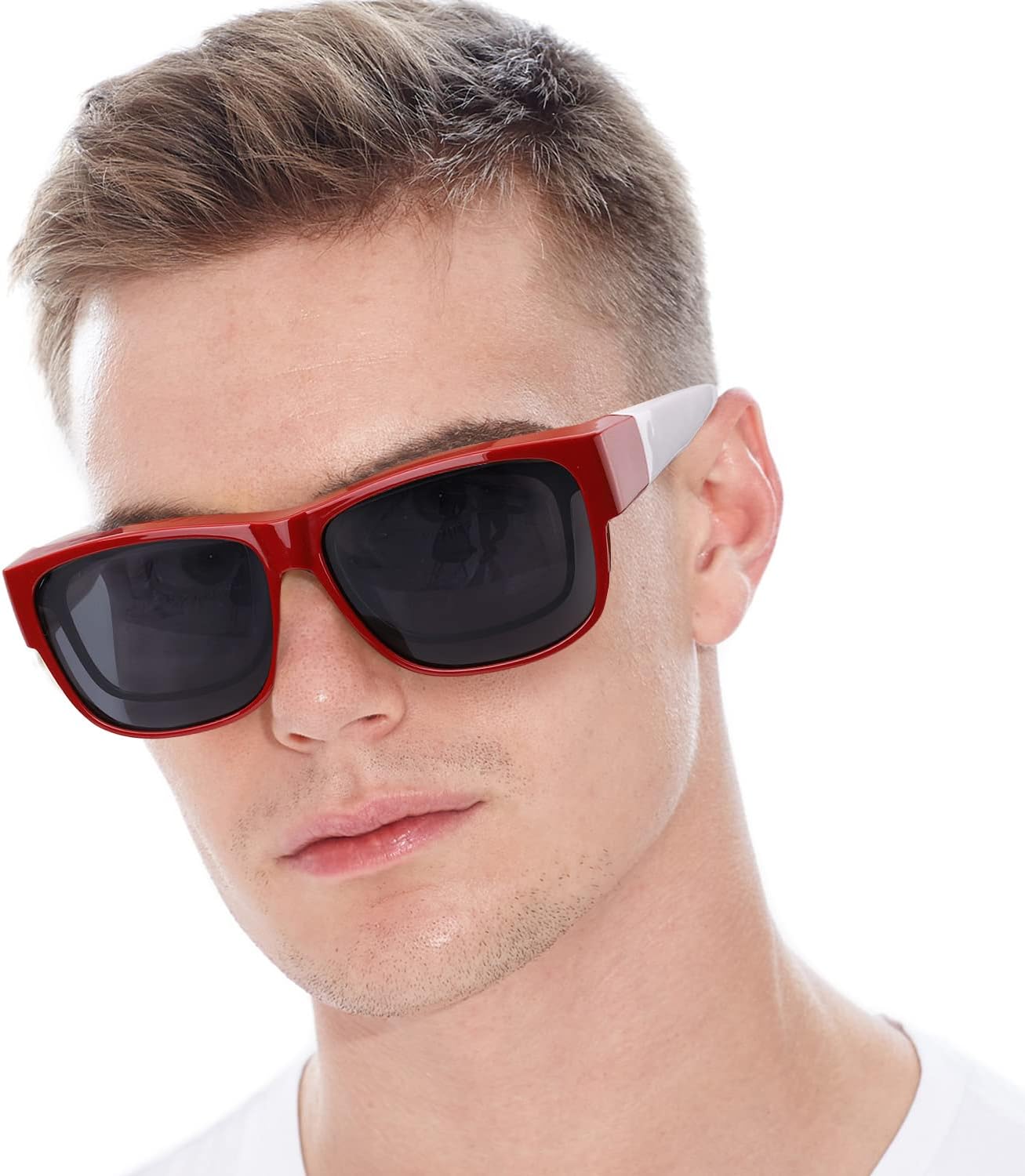 Detalle de LVIOE Over Glasses Fit-over Sunglasses for Women/Men – Polarised Wrap Around Driving Sunglasses