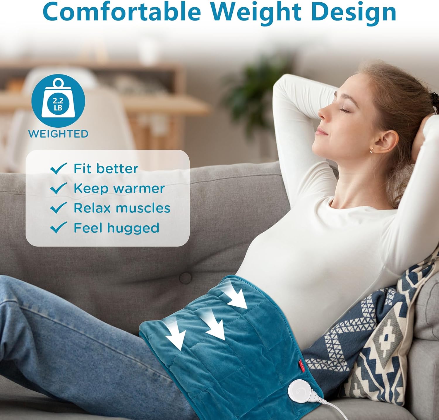 Detalle 2 de Comfytemp weighted heat pad 30x60cm