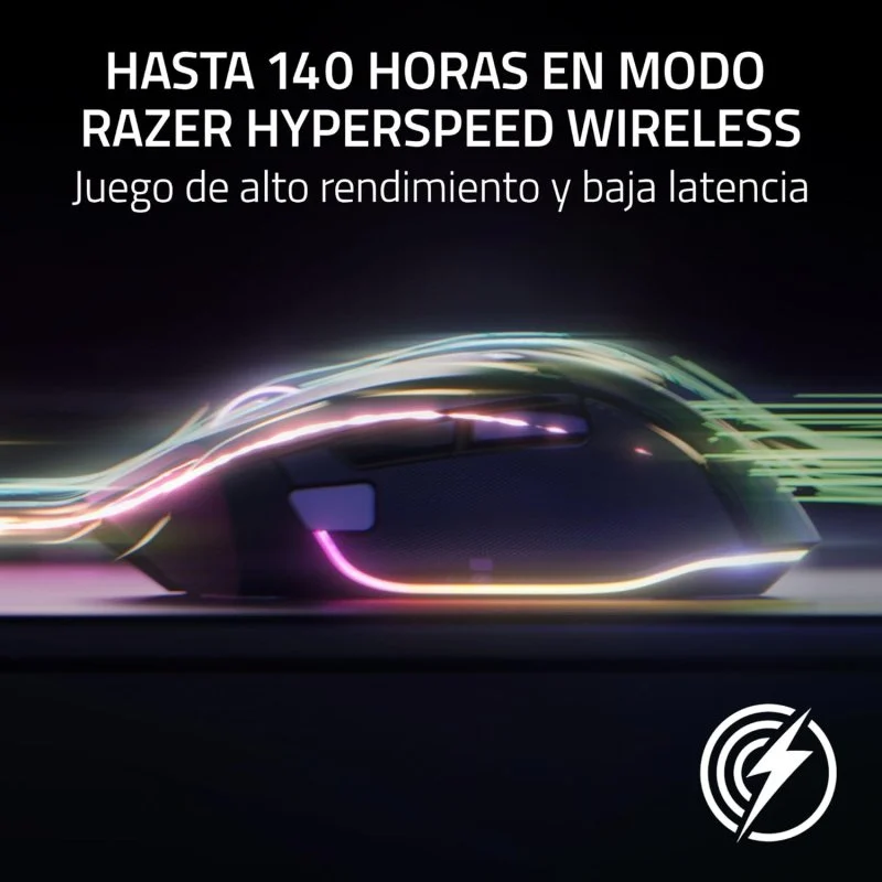 Detalle de Razer Basilisk V3 Pro 35K: ratón gaming inalámbrico de alto rendimiento