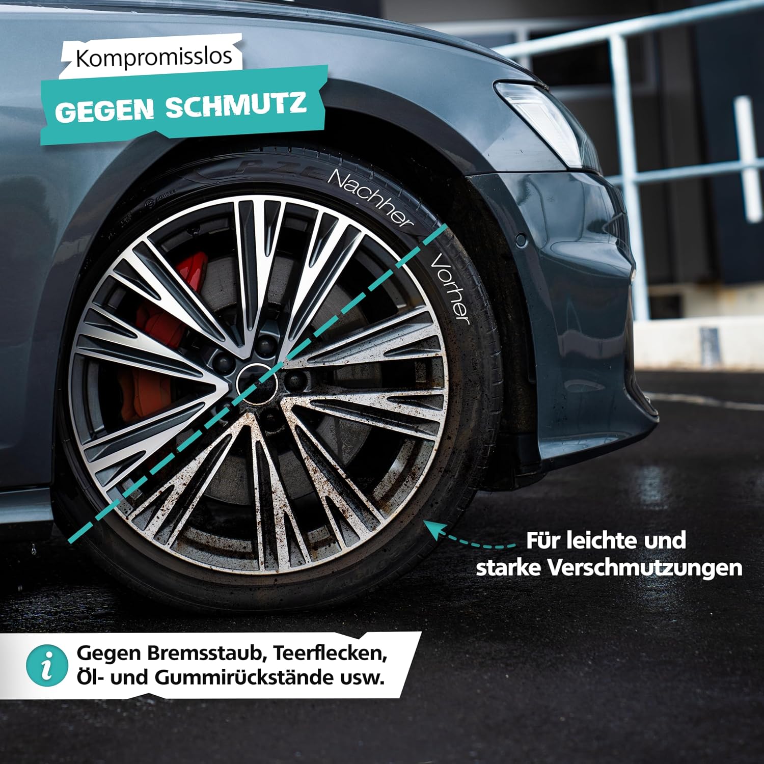 Detalle de SPRINGER RX5000 Felgenreiniger 750 ml – säurefrei, gelartig & materialschonend mit Wirkindikator