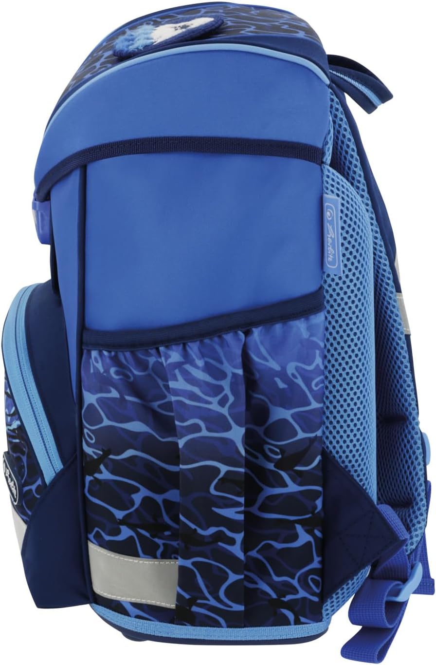 Thumbnail 2 de Herlitz UltraLight Plus Blue Shark School Backpack, 16 L, Reflective
