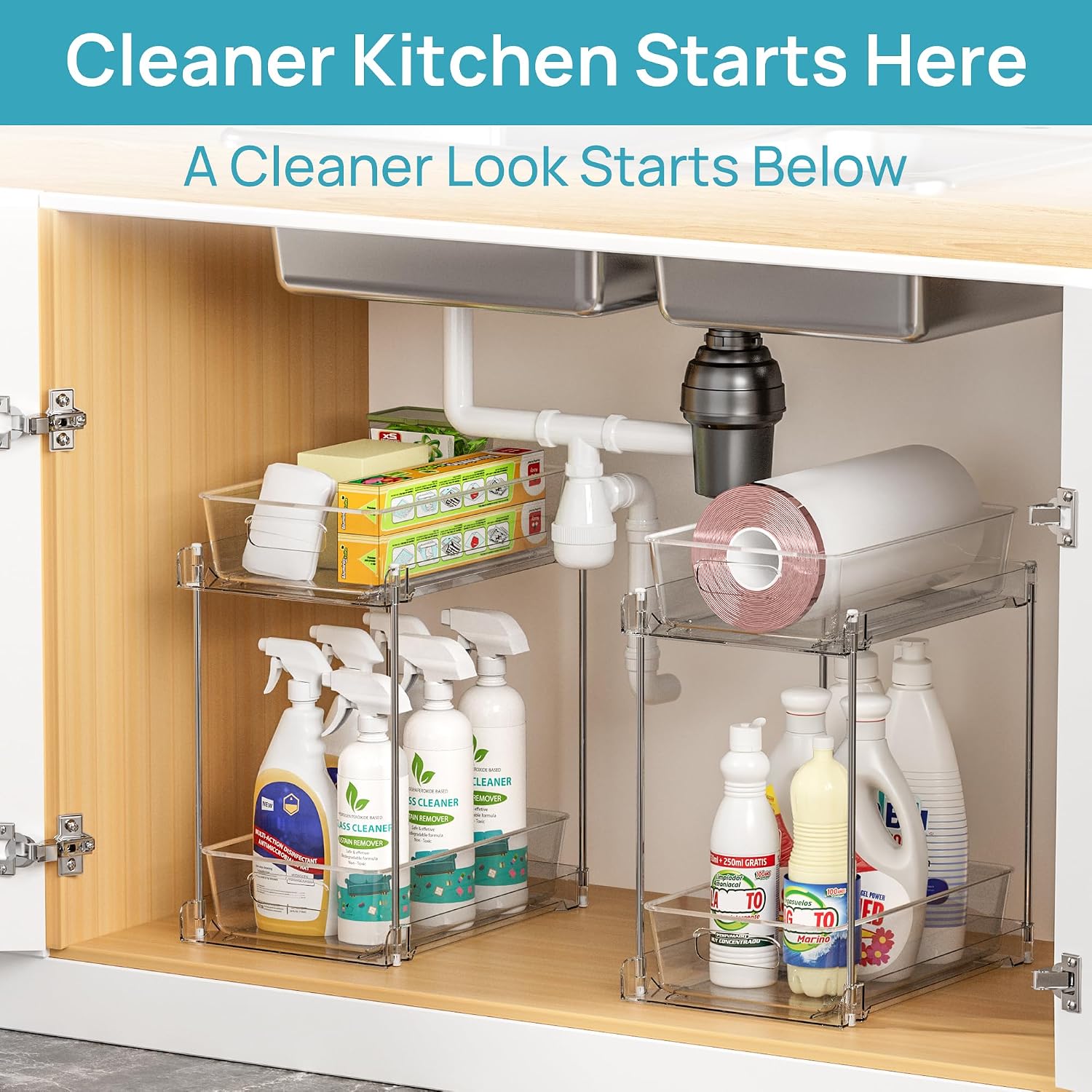 Detalle 2 de Vtopmart Under-Sink Organizer 2-Pack
