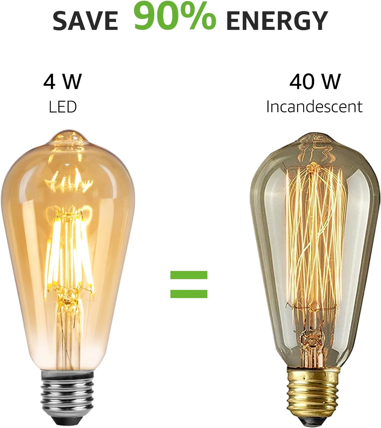 Thumbnail 4 de Lepro LED E27 Vintage Bulb 4W