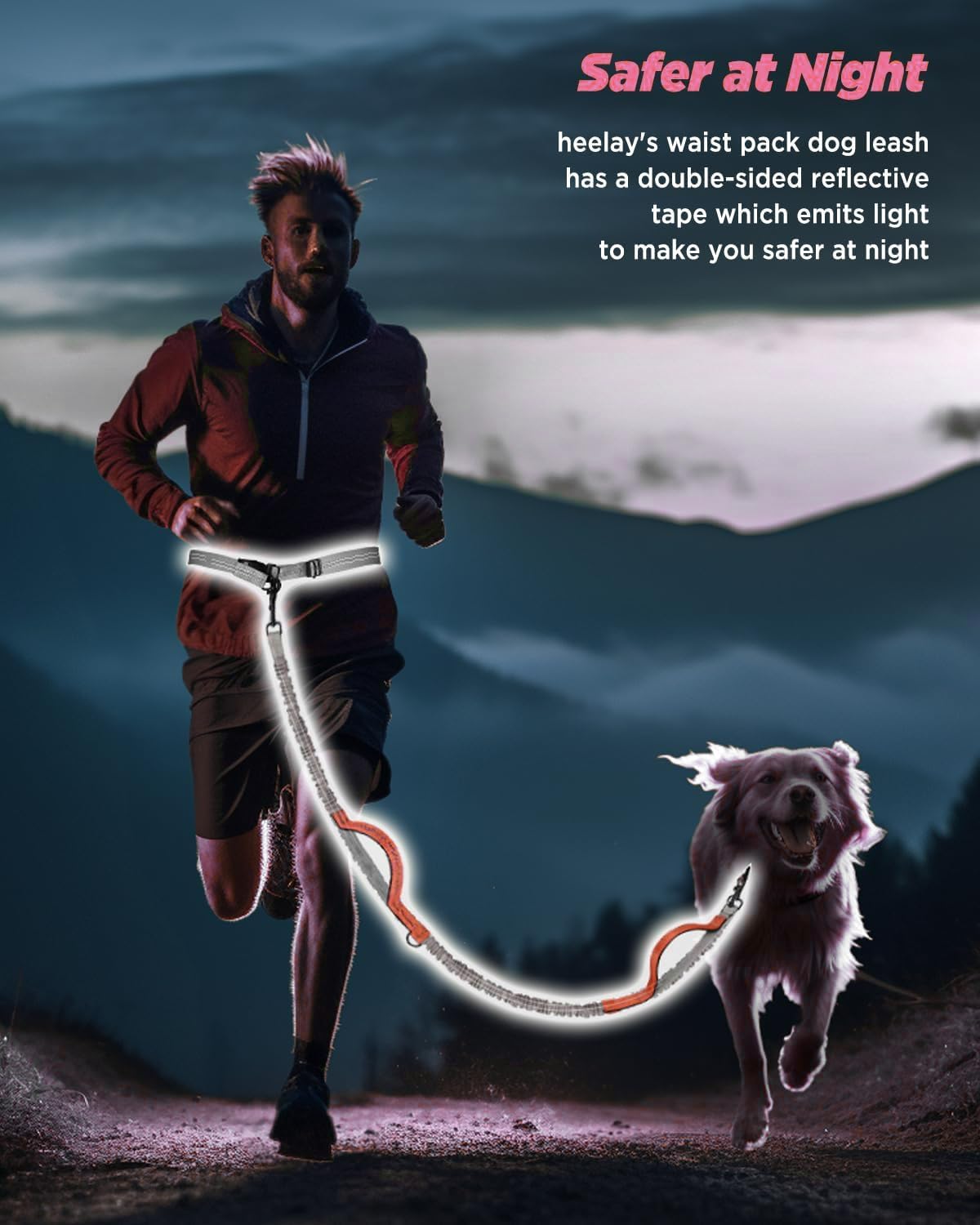 Thumbnail 5 de Hurluksi Hand Free Dog Waist Lead with Retractable Bungee ๐