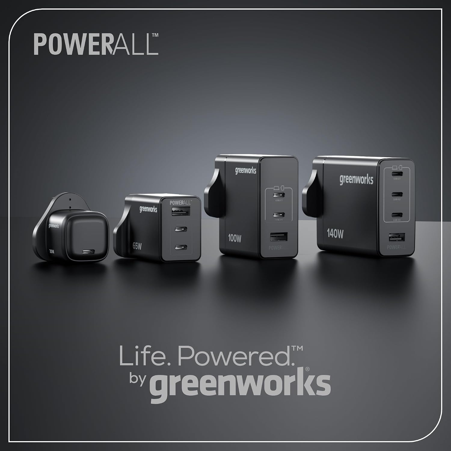 Thumbnail 6 de Greenworks Caricatore USB‑C rapido 100W con 3 porte PPS – Compatibilità Ampia e Design Compatto