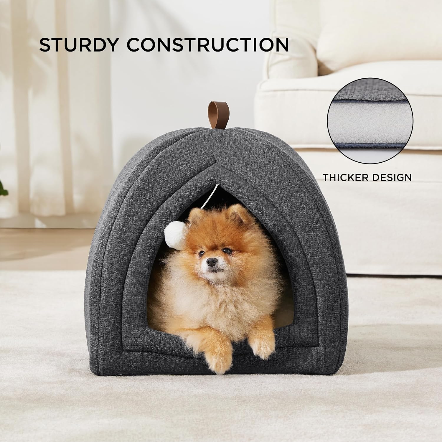 Thumbnail 1 de Bedsure Cat Cave Bed Igloo 44 cm – Large cat bed 🐱