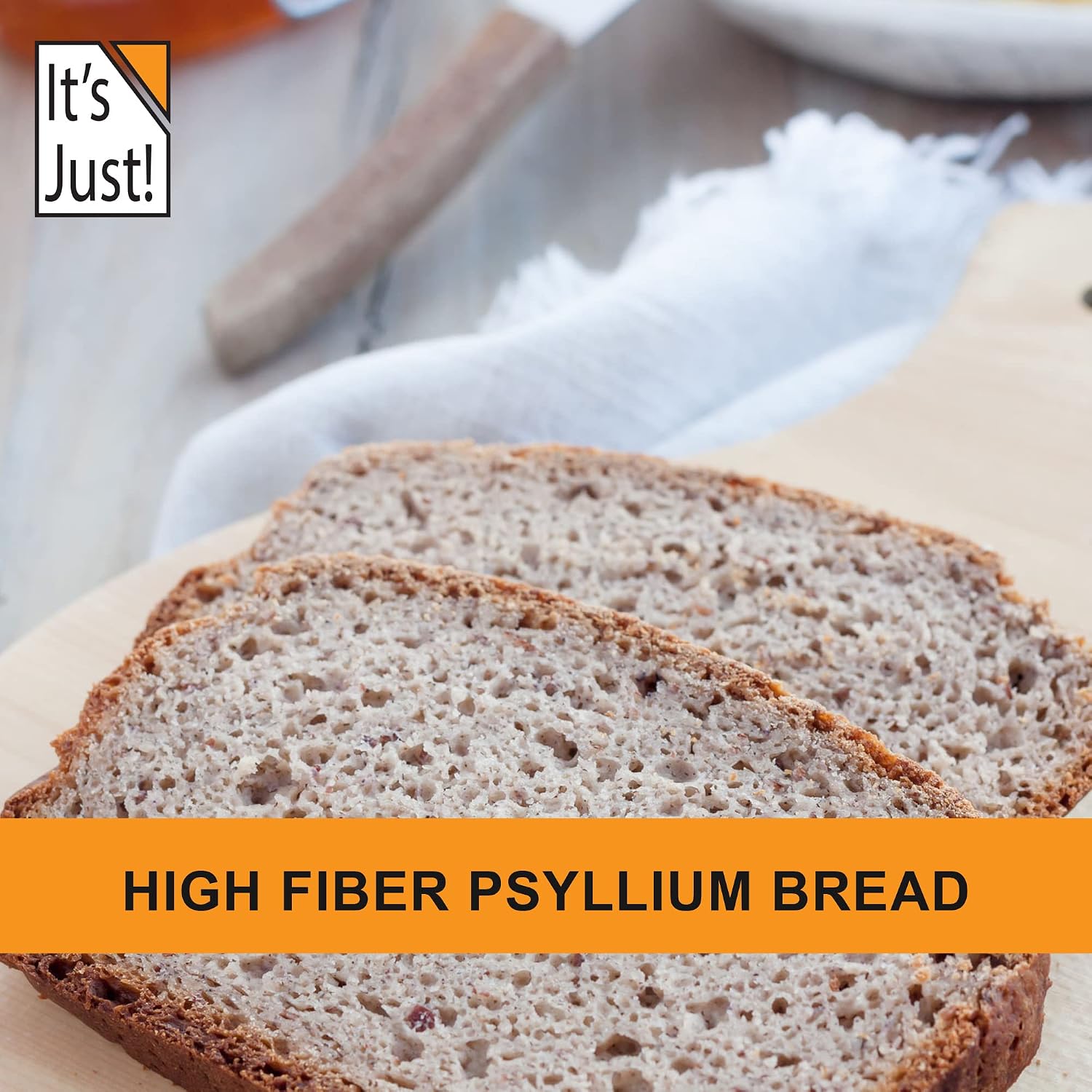 Detalle de It's Just! Psyllium Husk Powder, 10 oz, Unflavored and Finely Ground