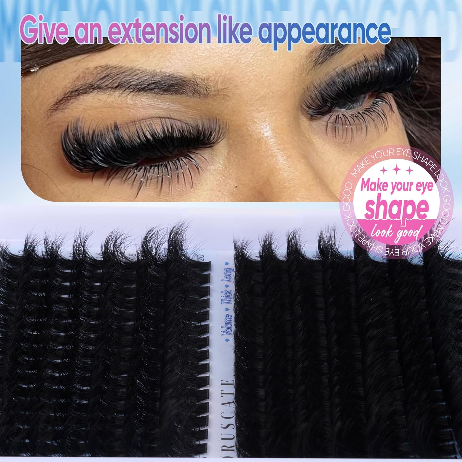 Thumbnail 1 de CORUSCATE Lash Clusters 160D+260D 12-24mm