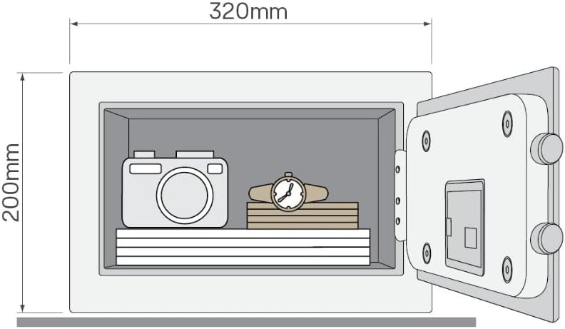 Thumbnail 1 de Yale YEC/200/DB1 Small Alarmed Value Safe with 130dB built-in alarm