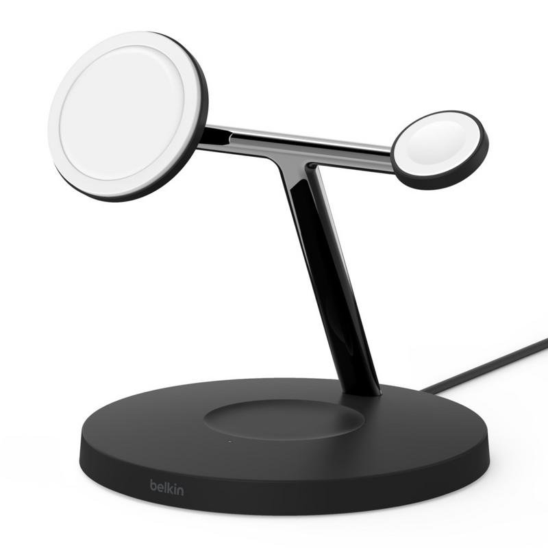 Detalle 2 de Cargador Inalámbrico Belkin WIZ017vfBK 15W: carga MagSafe para iPhone, Apple Watch y AirPods