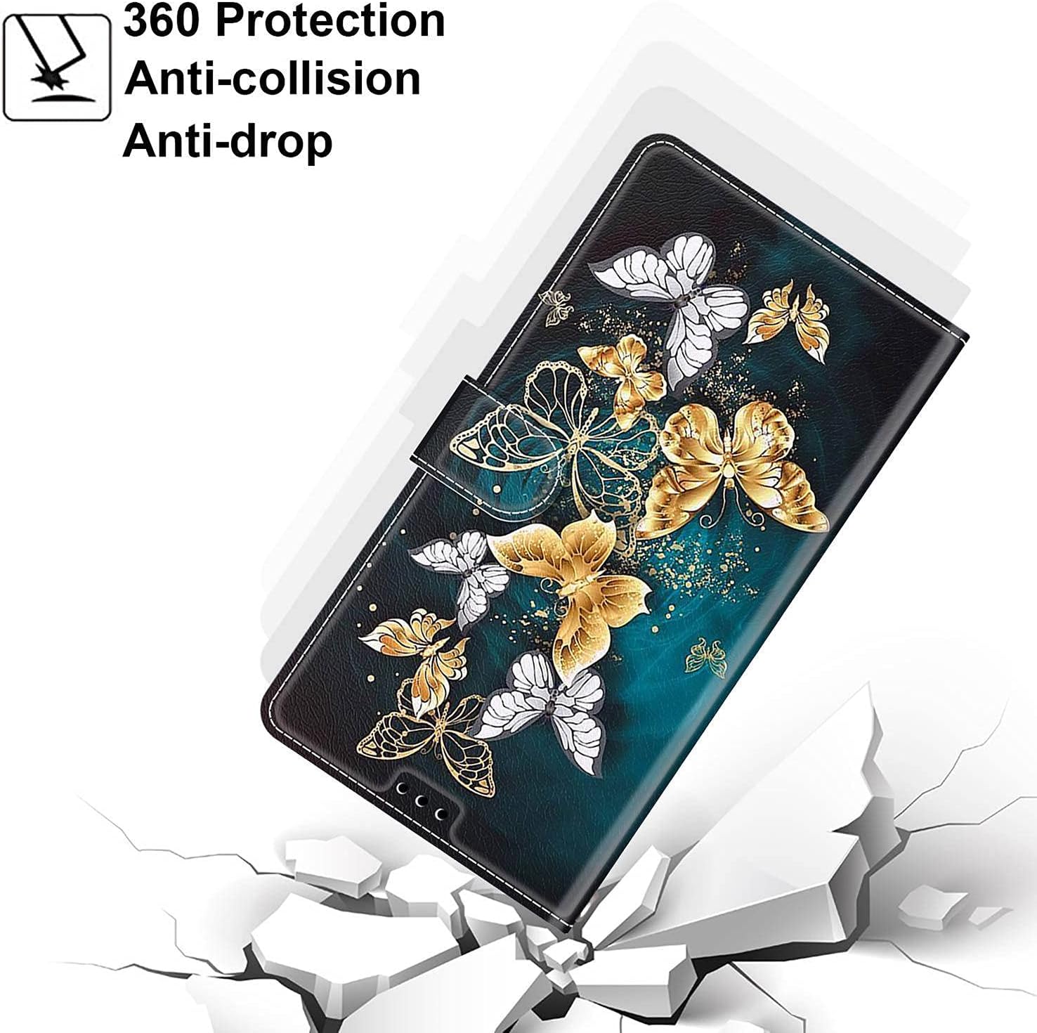 Thumbnail 4 de Guxira Lederhülle Galaxy A36 5G Schmetterling