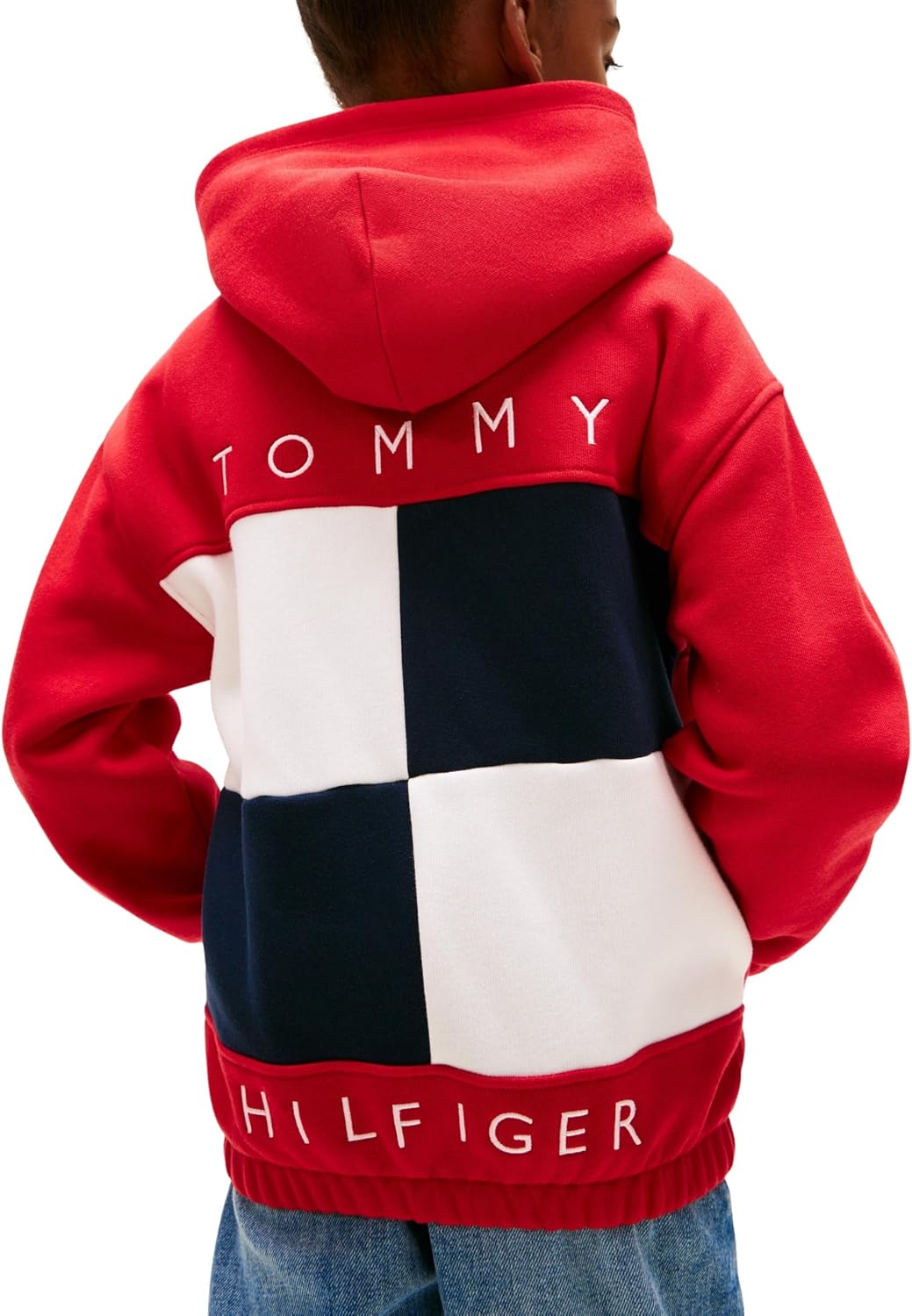 Detalle 2 de Tommy Hilfiger Sweat à Capuche zippé Mixte — authenticité et confort durable