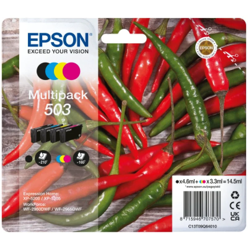 Detalle de Cartucho de Tinta Original Epson 503 Pack 4 Unidades BK/C/M/Y