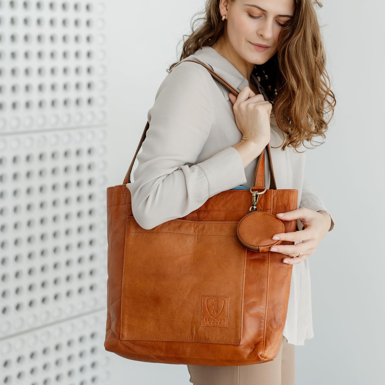 Thumbnail 1 de Berliner Bags Vintage Shopper Seville: langlebige Ledertasche mit Vintage-Look