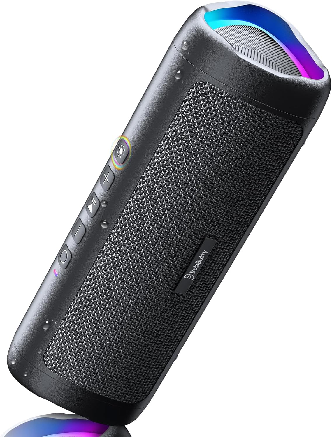 Detalle de BolaButty Bluetooth Speaker with HD Sound (IPX5, up to 20H, TWS pairing) — Portable Wireless Speaker in Black