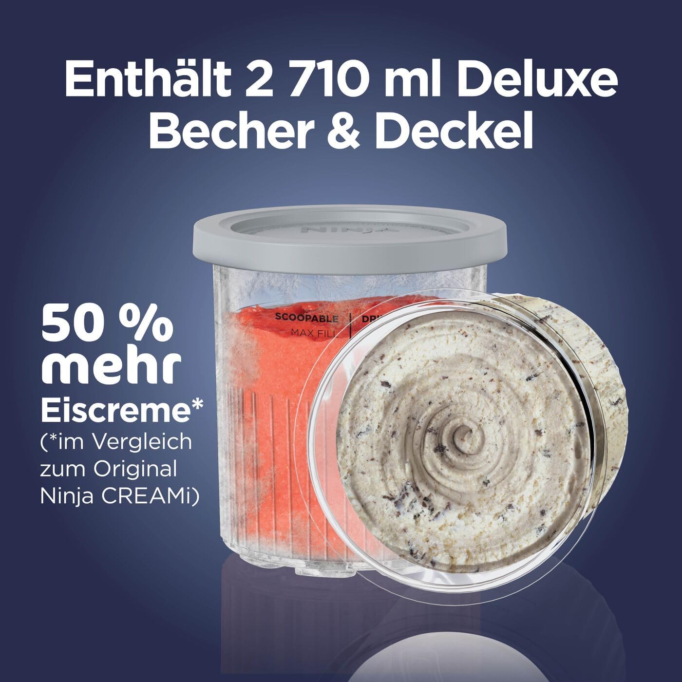 Thumbnail 2 de Ninja CREAMi Deluxe NC502EUSTGD 2 Behälter