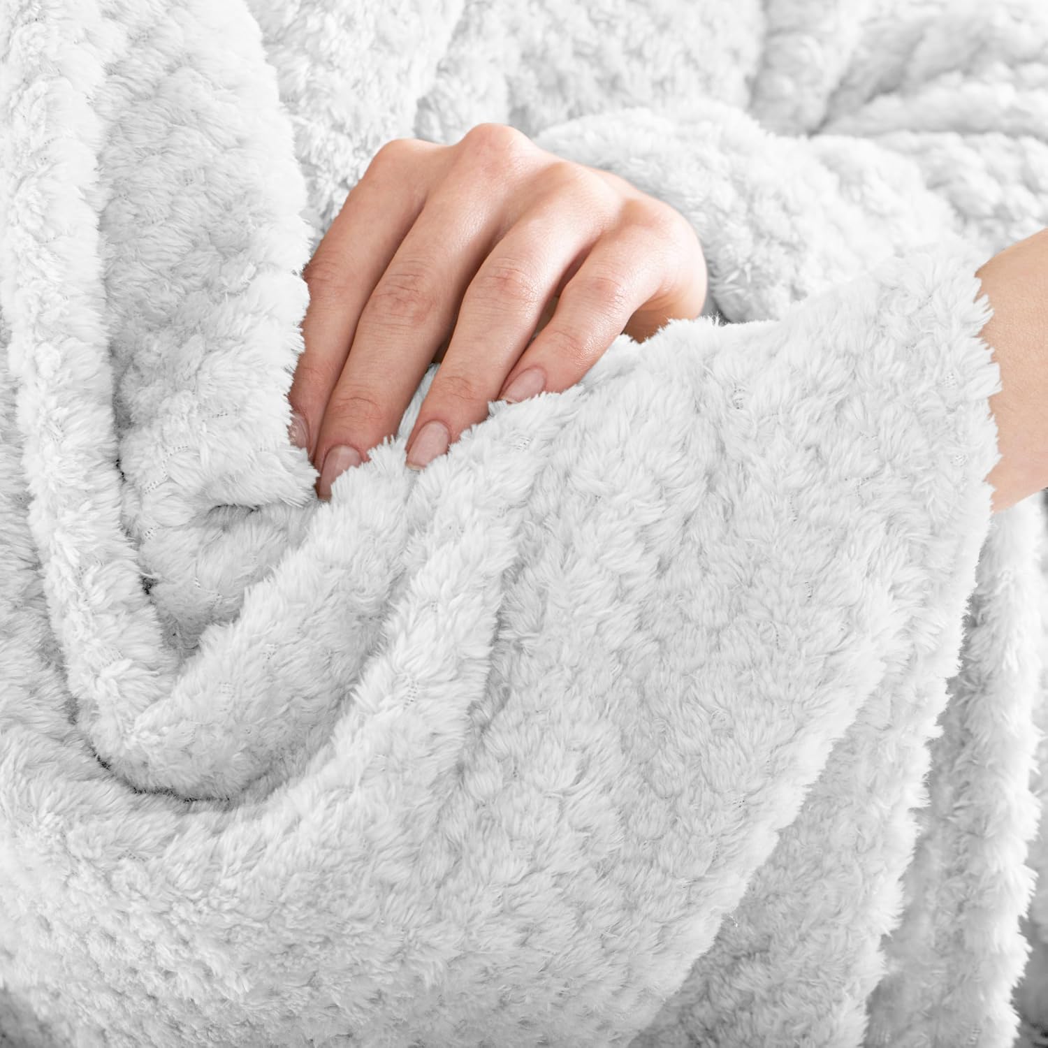 Detalle de DecoKing Couverture Polaire 220 x 240 cm – Plaid Doux en Microfibre