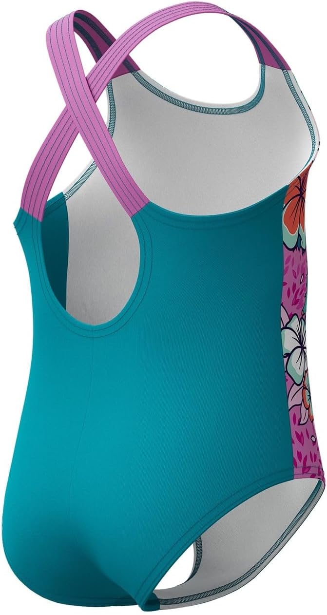 Thumbnail 2 de Speedo Learn to Swim Printed Crossback Maillot Une pièce Fille