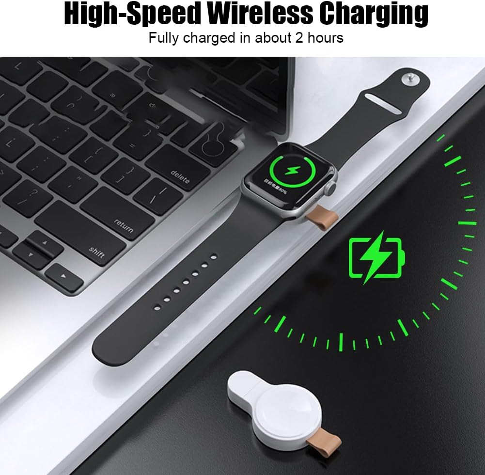 Thumbnail 3 de Flintronic Wireless Charger for Apple Watch (USB-C) – Travel-Friendly Magnetic iWatch Charger
