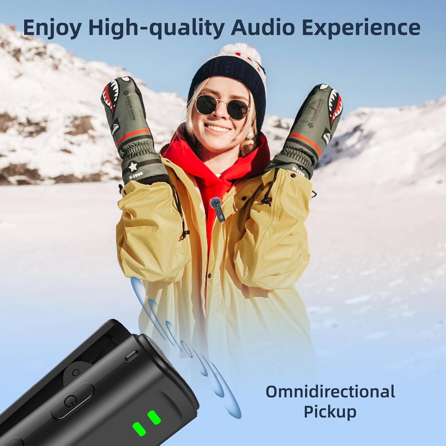 Thumbnail 6 de TXTUNE H10-M10 Wireless Lavalier Microphone, Dual Mics with Noise Reduction