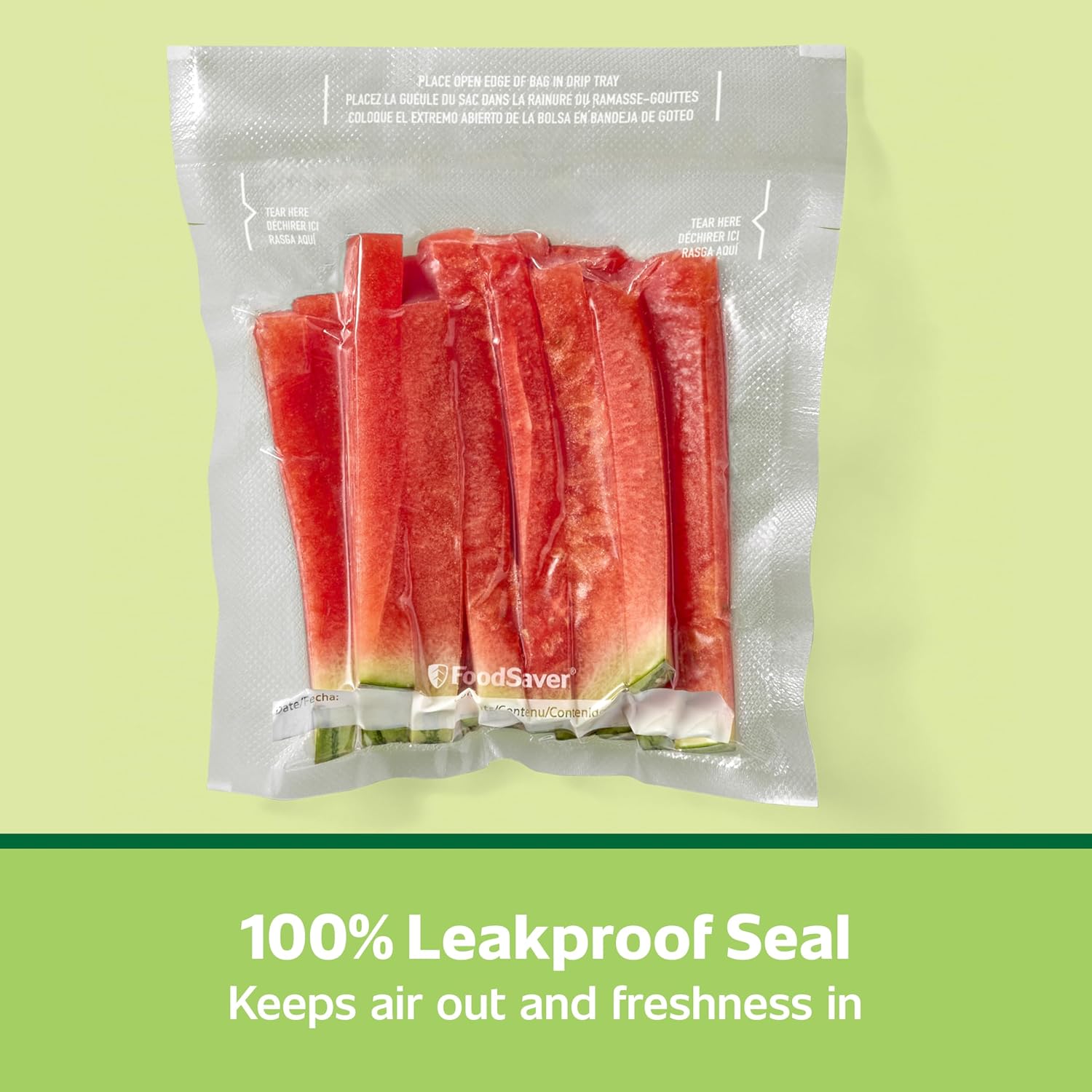 Detalle de FoodSaver Pint Pre-Cut Vacuum Sealer Bags, 473 mL, 27 Pack
