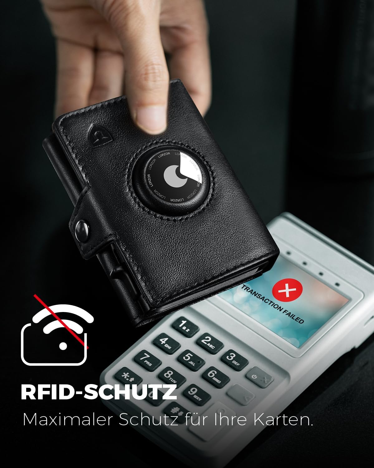 Thumbnail 5 de LORZOR Airtag Wallet 10 Karten 👛