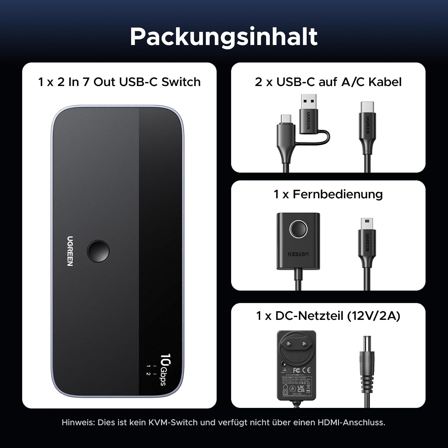 Thumbnail 6 de UGREEN 10Gbps USB Switch ⌨