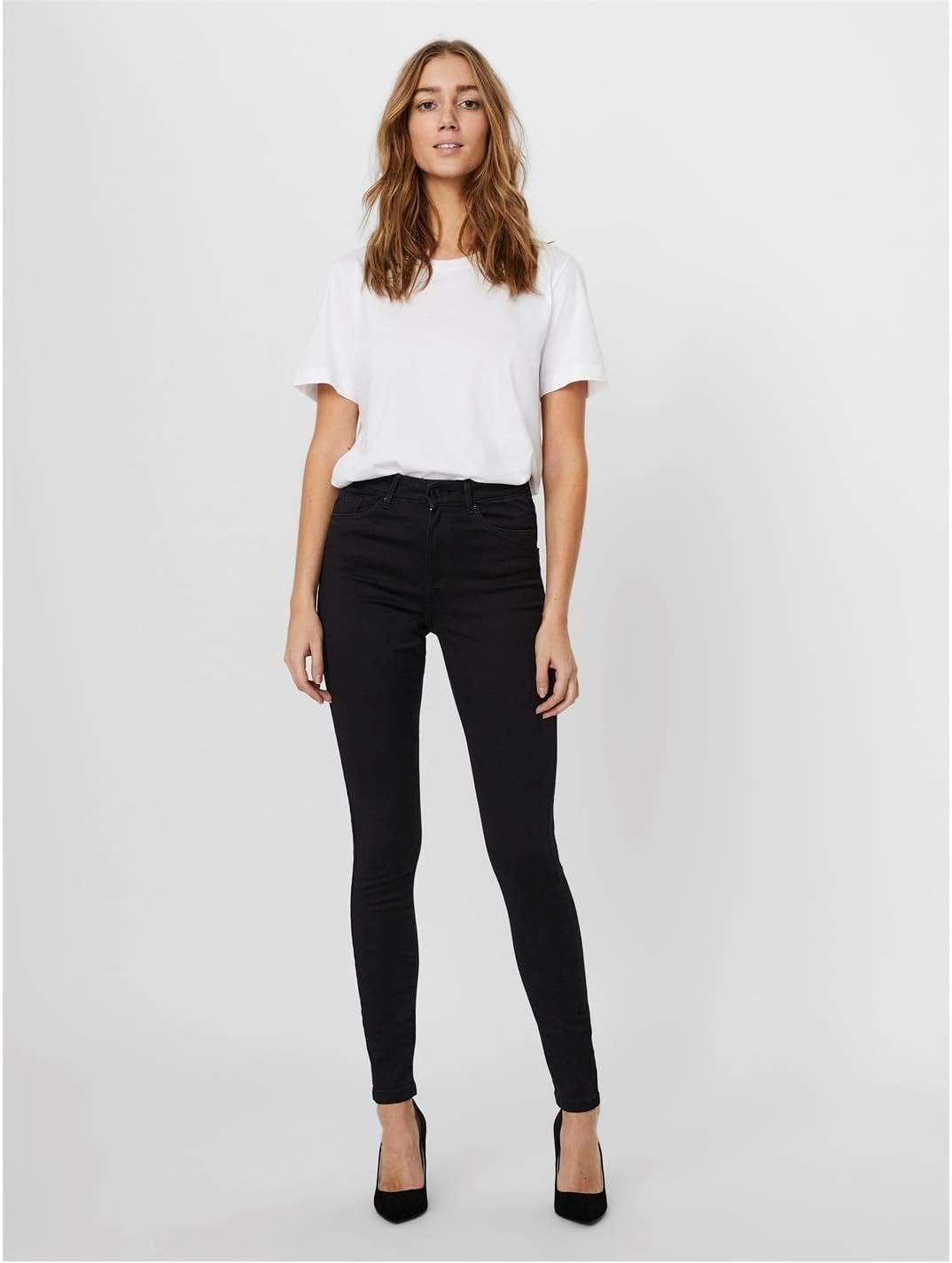 Detalle de VERO MODA VMSOPHIA – Jean Skinny Taille Haute