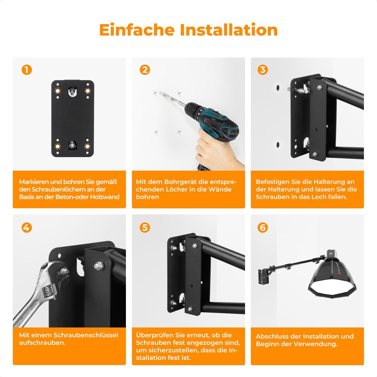 Thumbnail 4 de K&F CONCEPT Boom Arm 51–100 cm