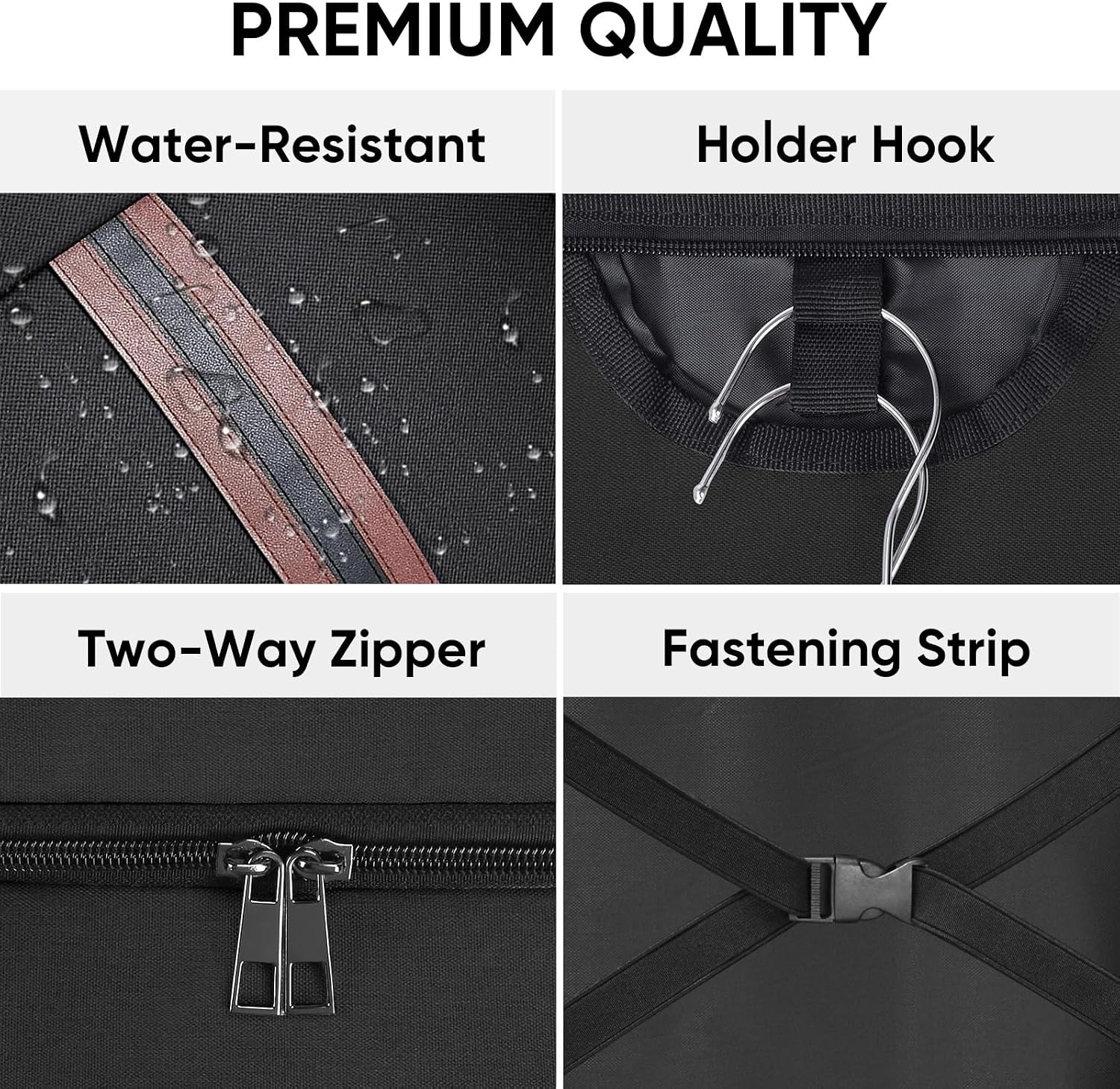 Detalle 2 de BALEINE 42'' Travel Garment Bag for Men (Water-Resistant, Foldable Suit Bag)