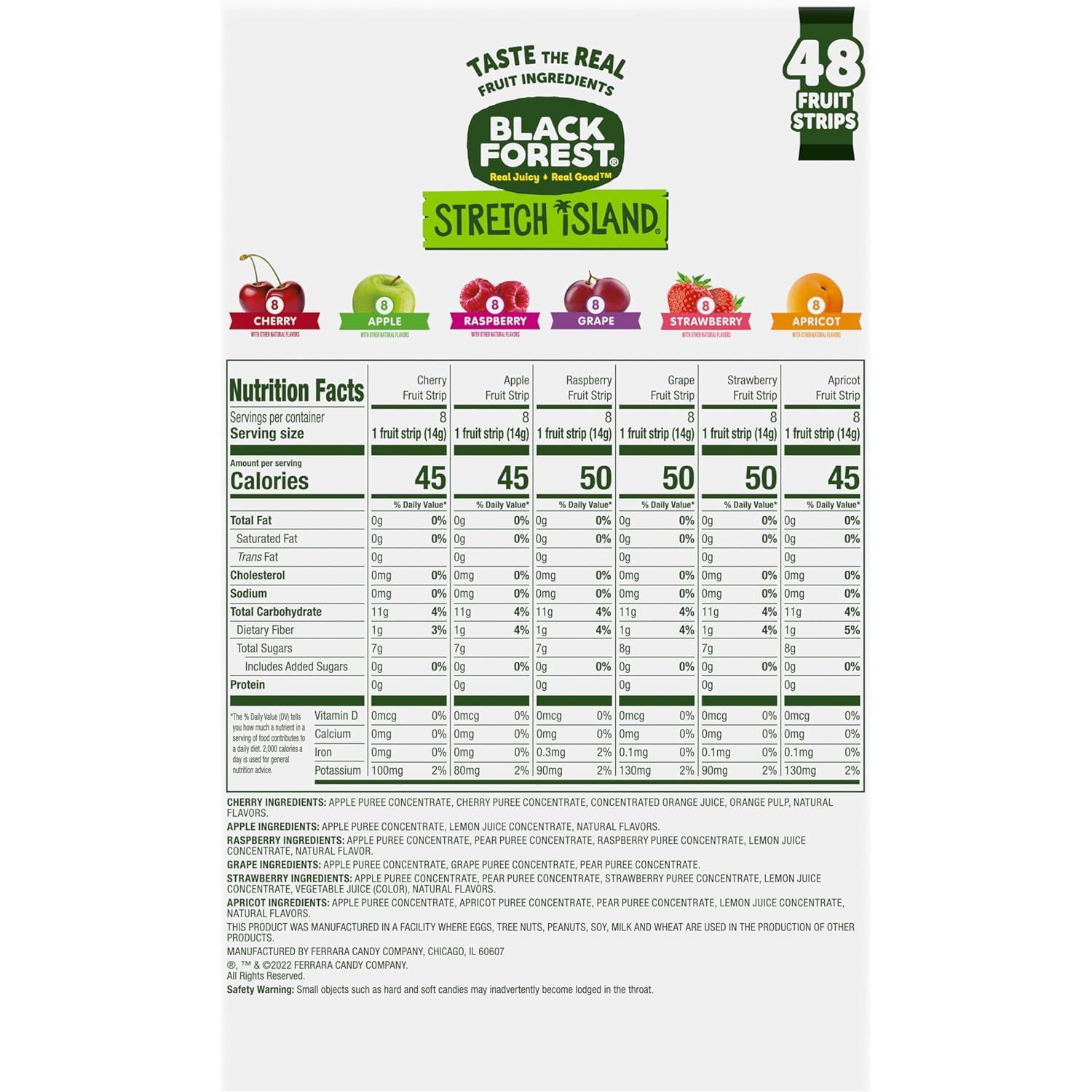 Thumbnail 6 de Black Forest KJ1K2XHJSMUSE8QQ4PN Stretch Island Fruit Strips, 48 Count, Six Flavors
