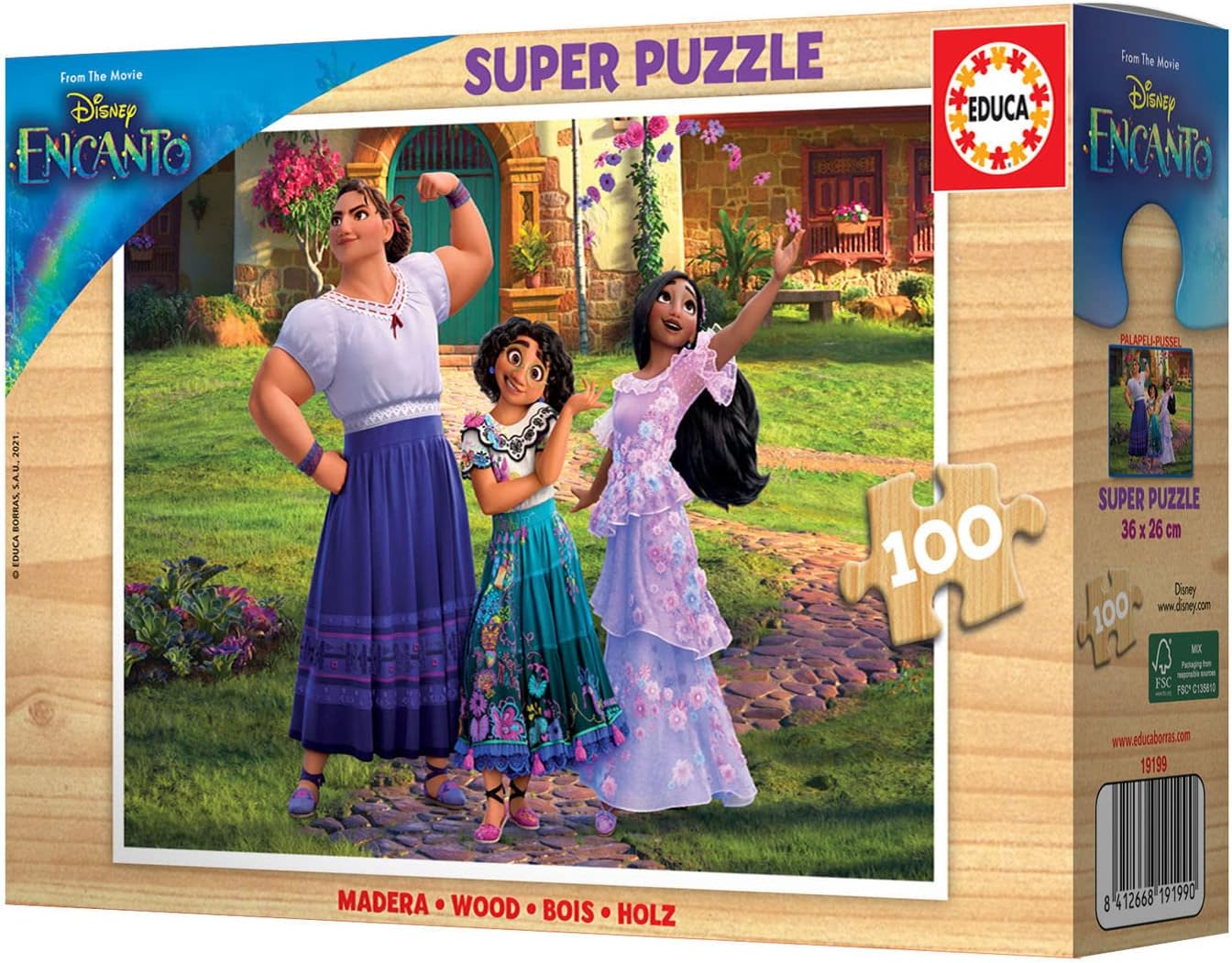 Thumbnail 1 de Puzzle en bois pour enfants Educa 100 pièces – Encanto, 6 ans et +