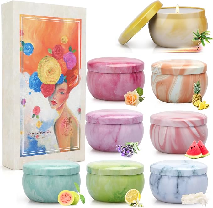 Detalle de Yming Velas Perfumadas Decorativas Juego de 8 🕯