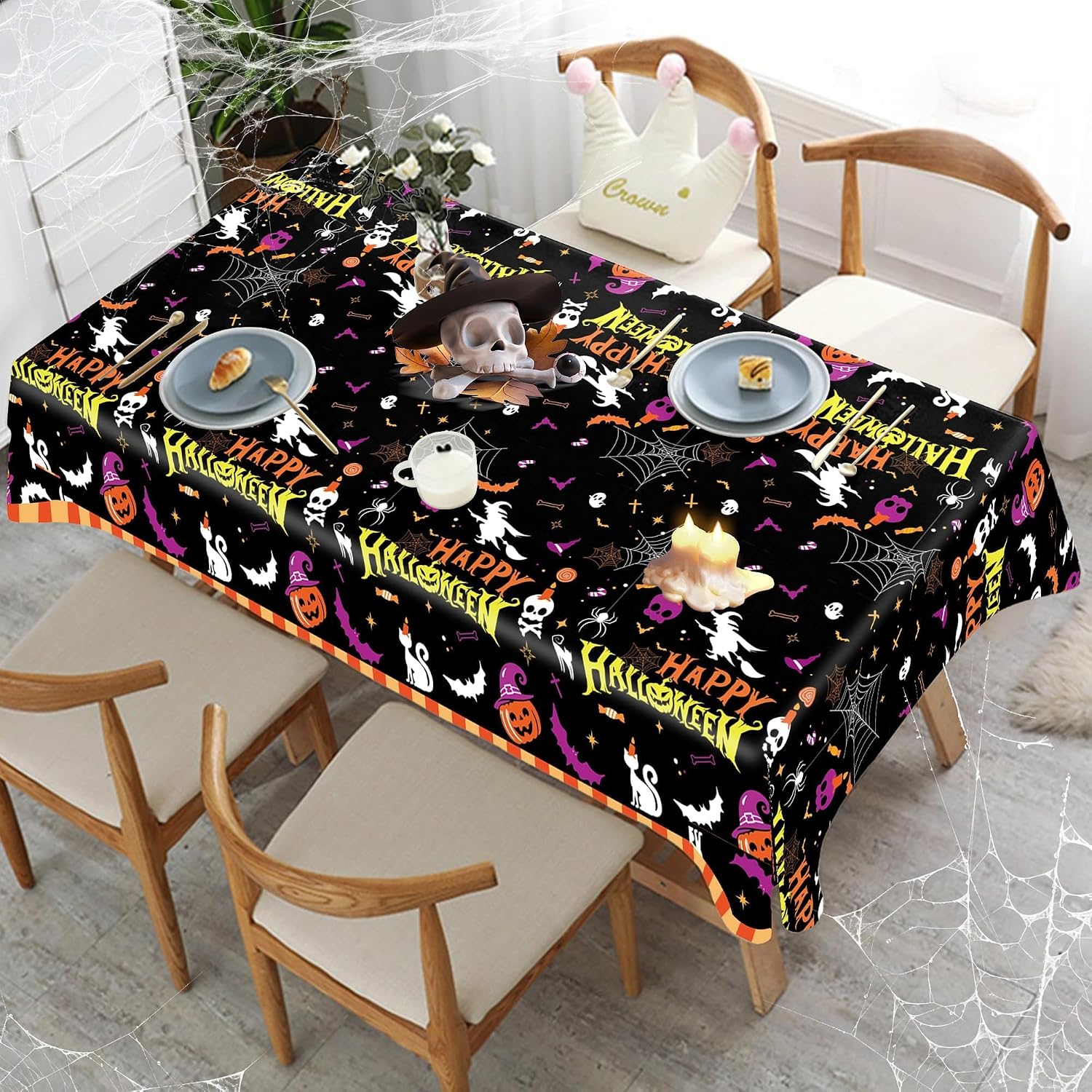 Thumbnail 4 de Halloween plastic tablecloth 54×108 inches