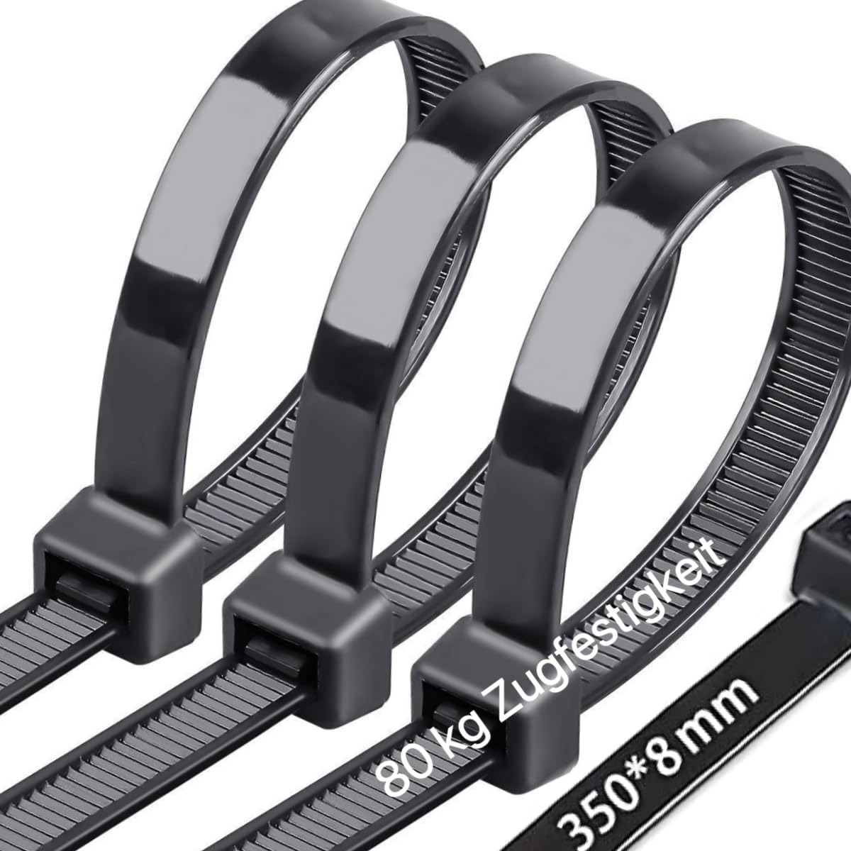 Thumbnail 5 de Caiery Extra Large Cable Ties 10mm x 600mm (50 Pack) – Heavy Duty Nylon Zip Ties