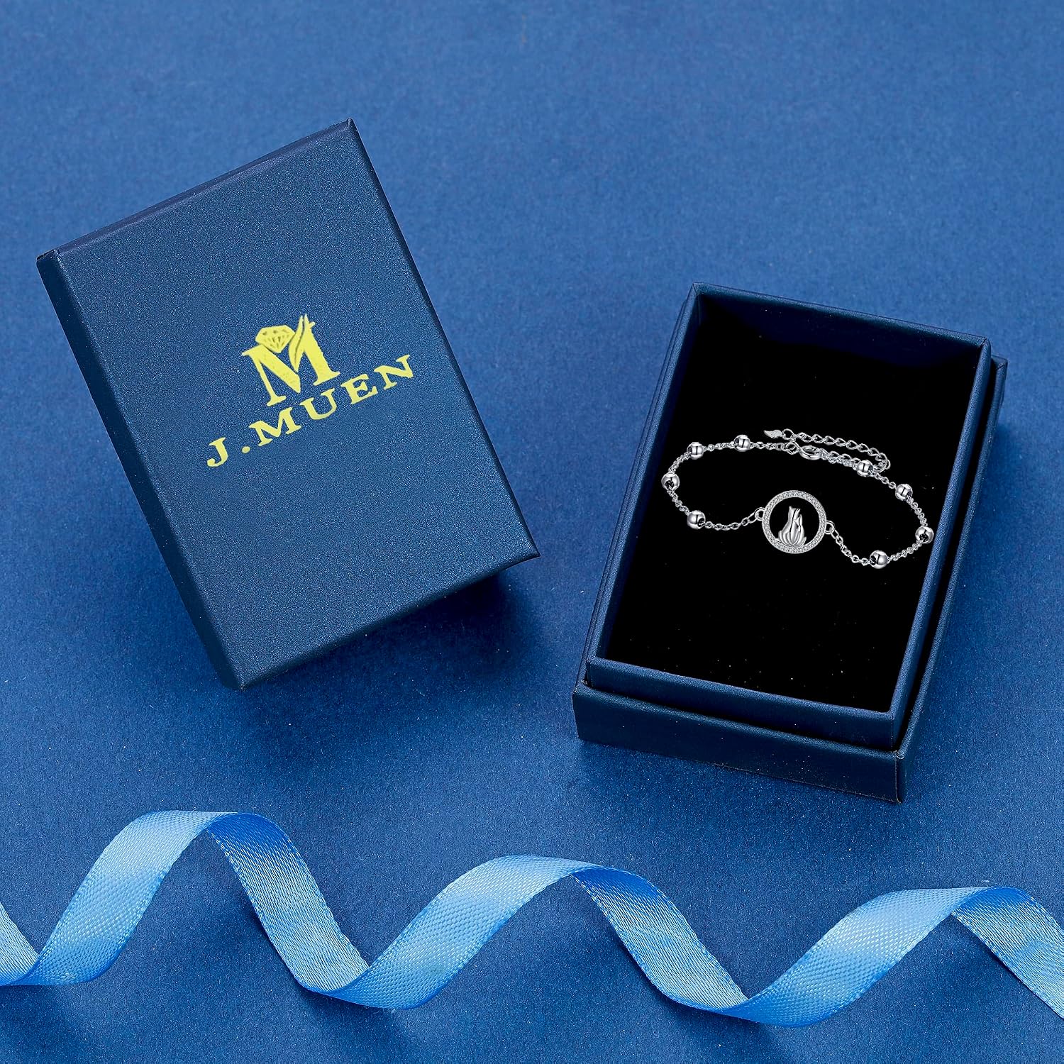 Detalle 2 de J.MUEN Damen-Armband aus 925 Sterling Silber mit Tier-Motiv (Serie) inkl. Geschenkbox
