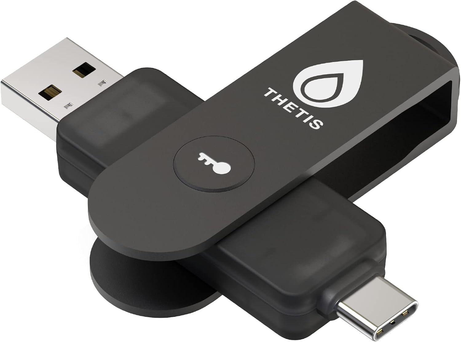 Detalle de Thetis PRO FIDO2 Key MB000493, USB-A/USB-C Security Key with NFC