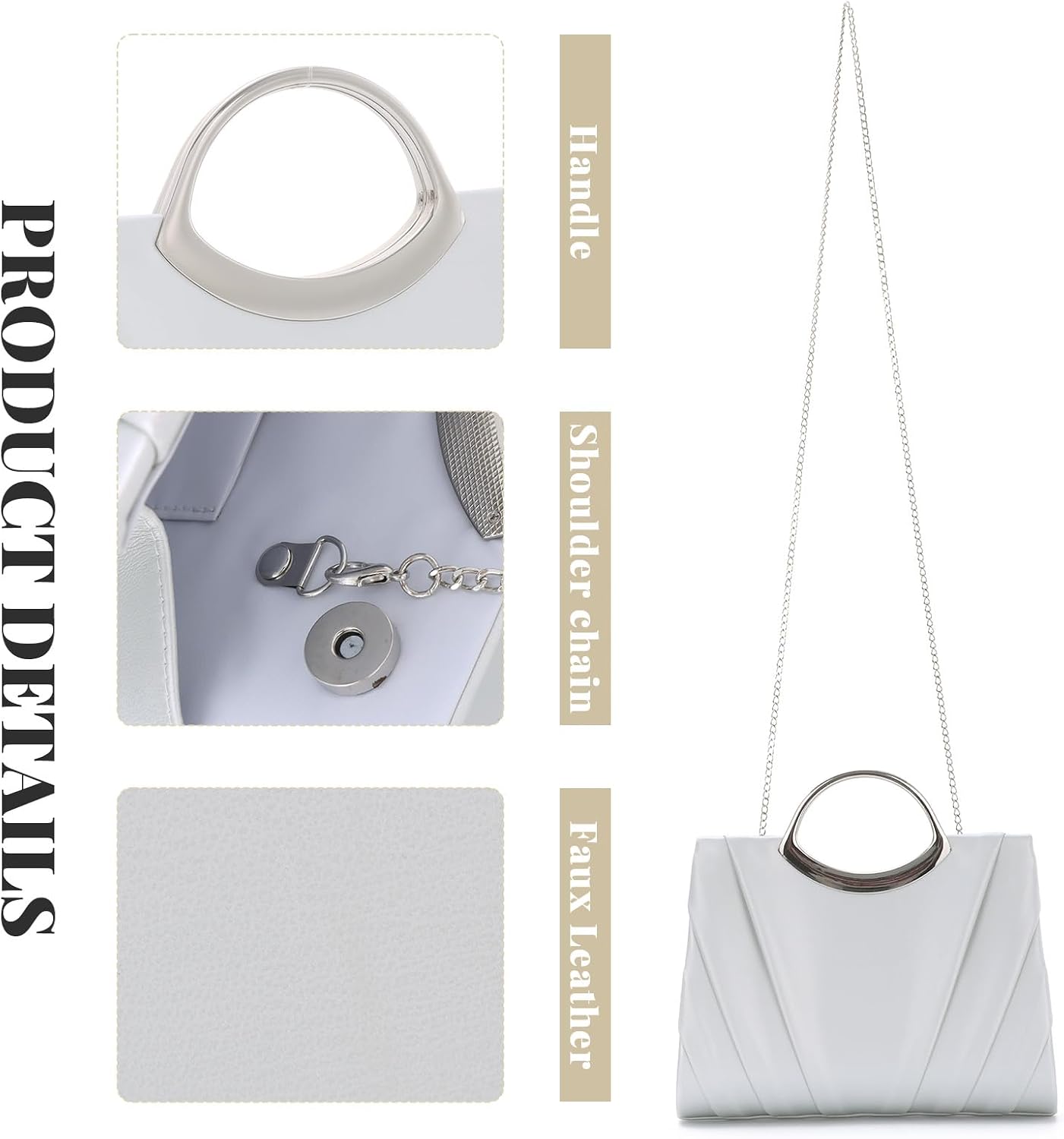 Thumbnail 5 de EVEOUT Clutch Kunstleder 25 cm