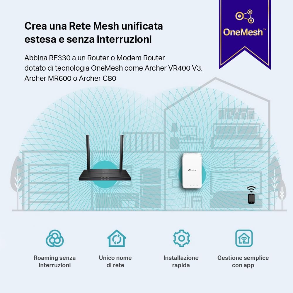 Thumbnail 6 de TP-Link RE330 Ripetitore WiFi AC1200 fino a 120 m²
