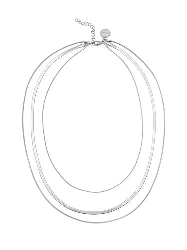 Detalle 2 de SINGULARU Collar Maat de acero inoxidable para mujer (diseño en capas)