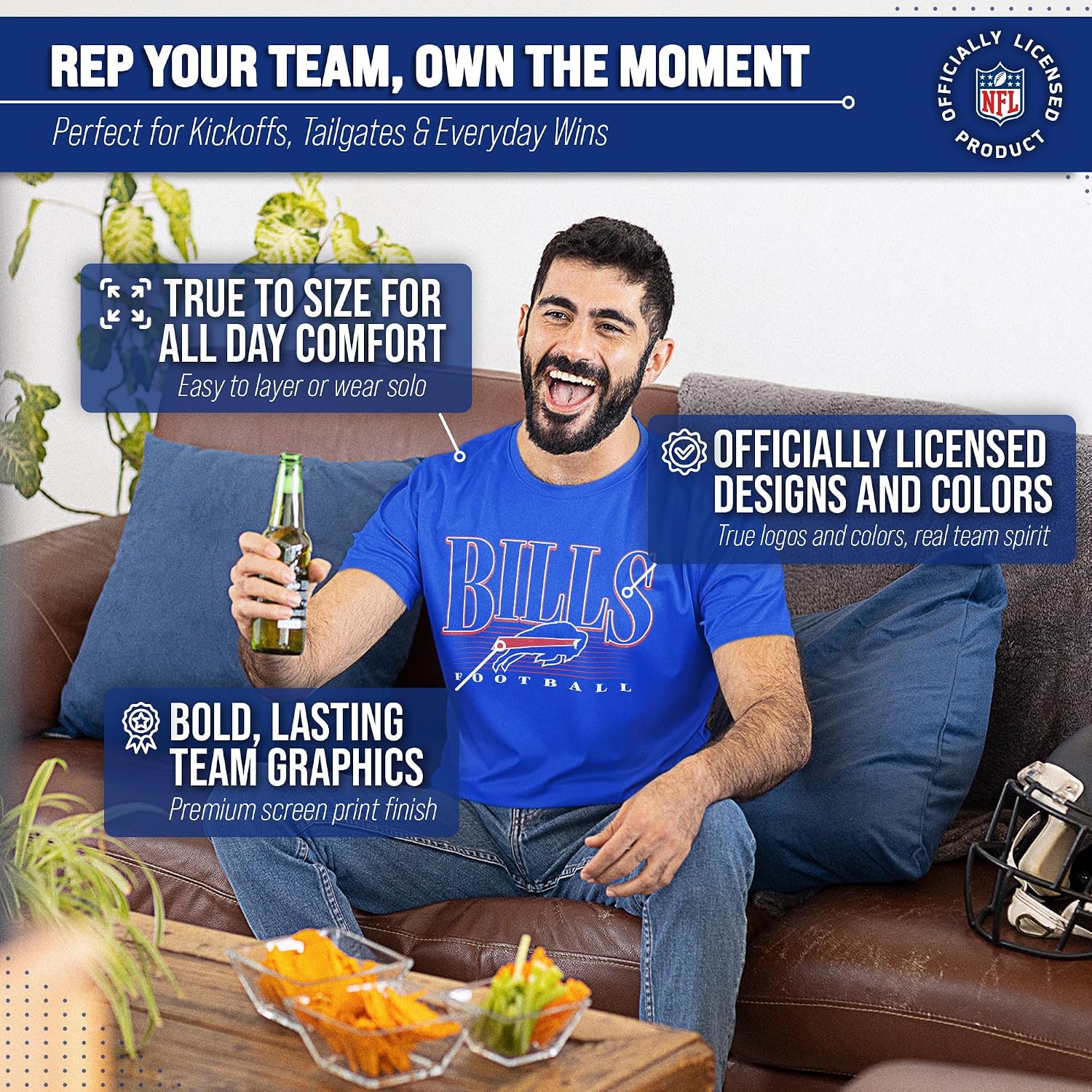 Thumbnail 5 de NFL 3001_OTBPNFL Overtime Blueprint Buffalo Bills Tagless T-Shirt
