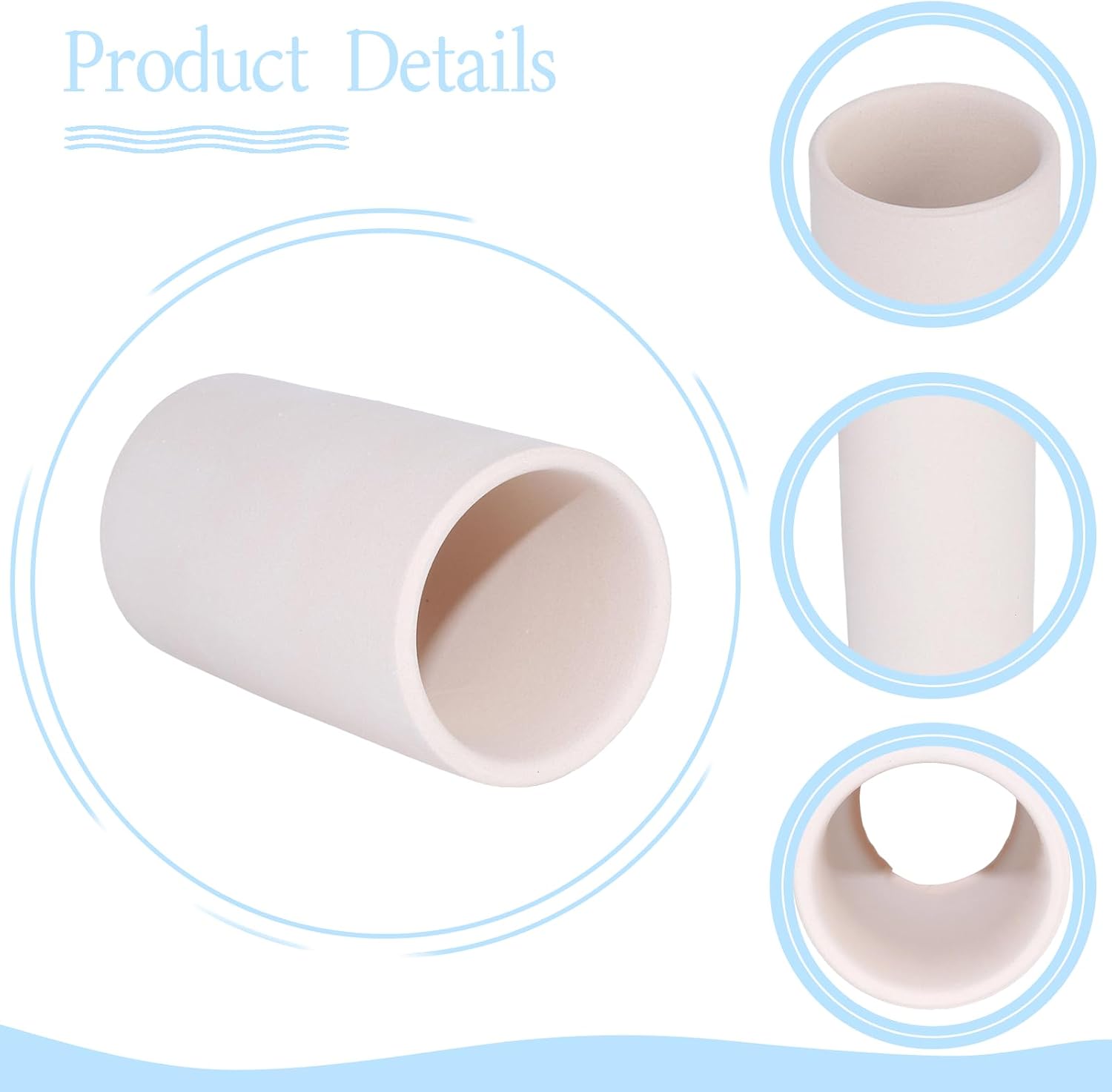 Detalle de MC MEICHUANG Ceramic Shrimp Breeding Cave, 1-Tube Aquarium Shelter