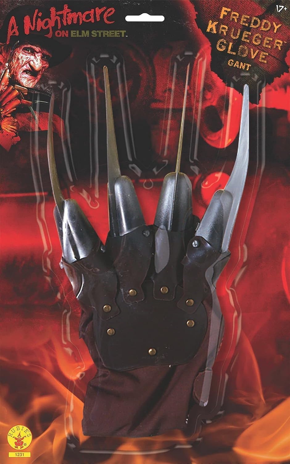 Detalle de Rubies Freddy Krueger Glove for Adults, Licensed A Nightmare on Elm Street Accessory