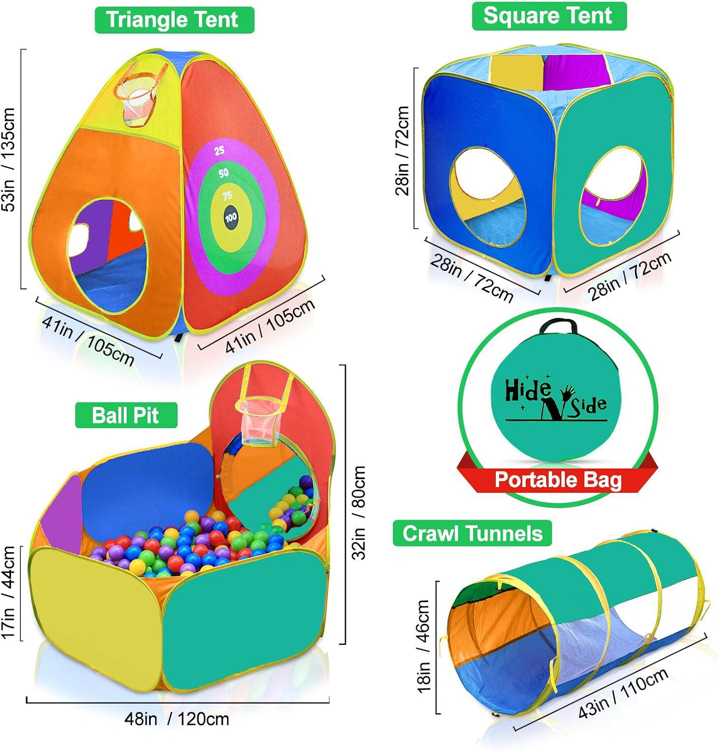 Thumbnail 4 de Toddler Ball Pit Play Tent Gift