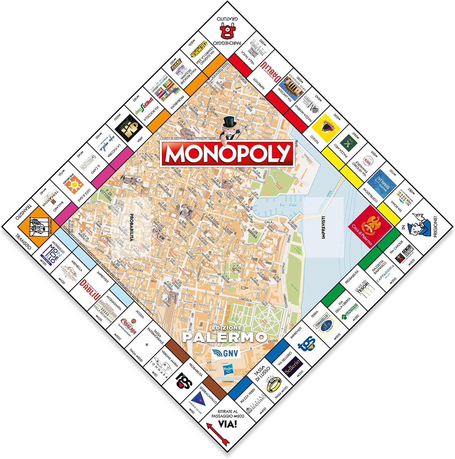 Detalle de Winning Moves Monopoly Palermo: divertimento familiare e scoperta culturale della città