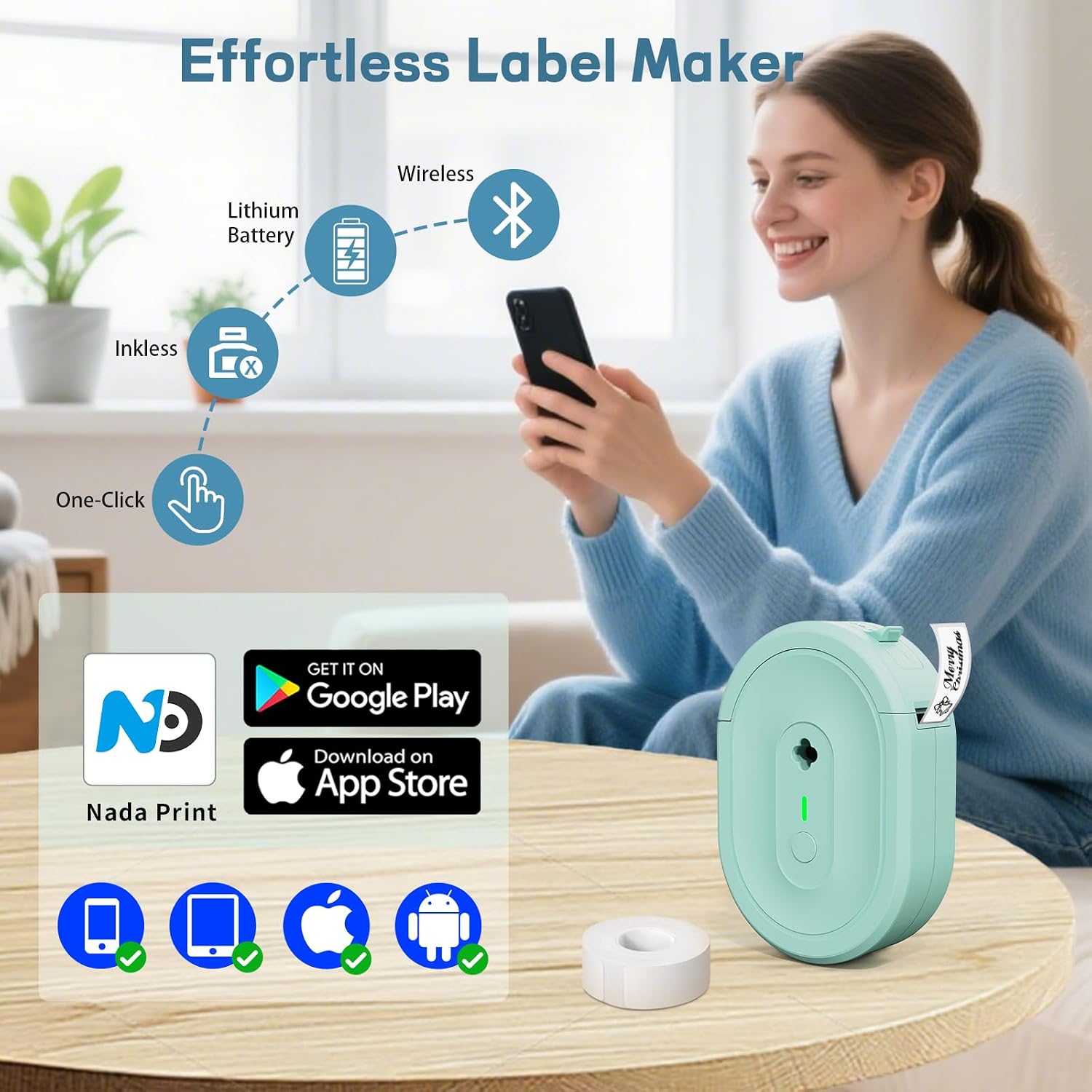Detalle 2 de NADAIIN N12 Label Maker for Home Office
