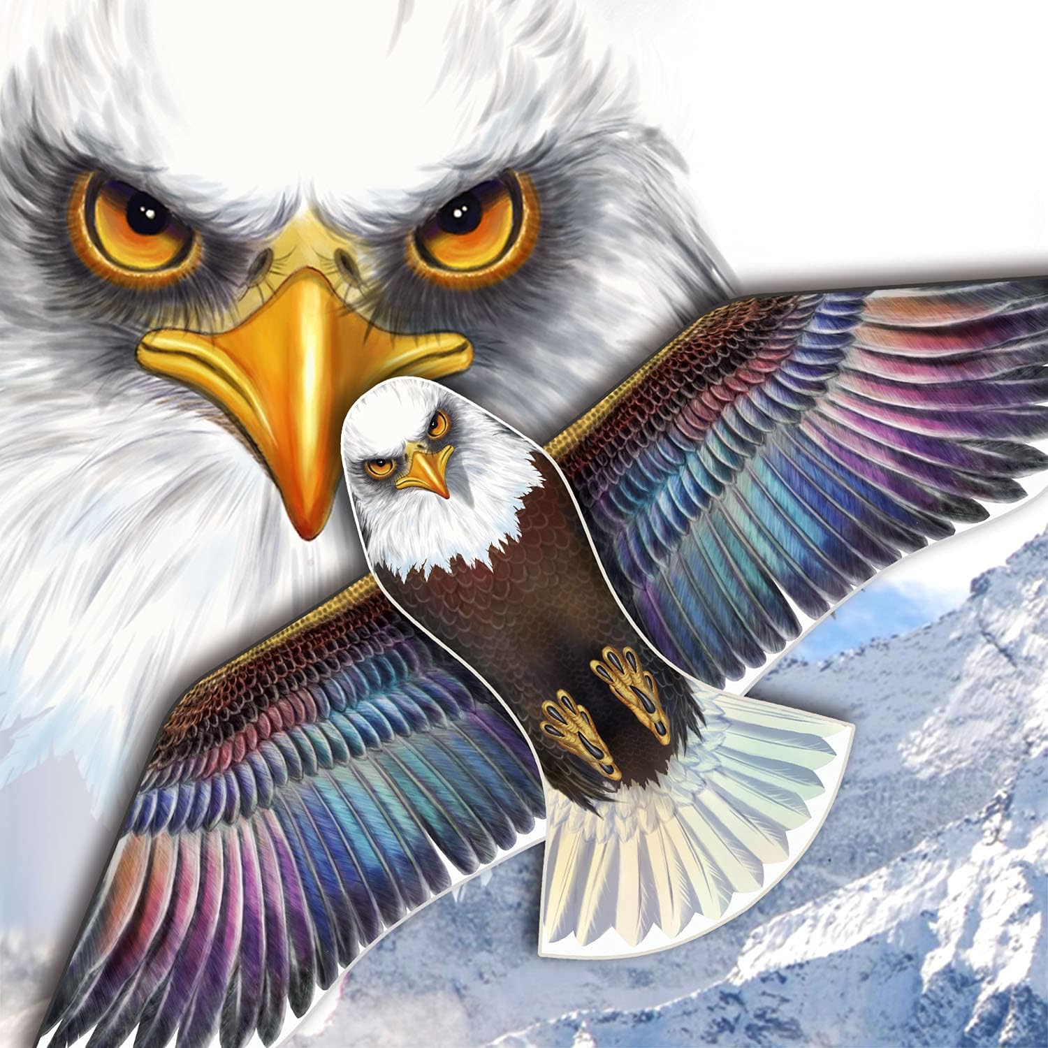 Thumbnail 2 de HONBO Kinder-Drachen Eagle Milan – idealer Strand-Outdoor-Drachen für Anfänger