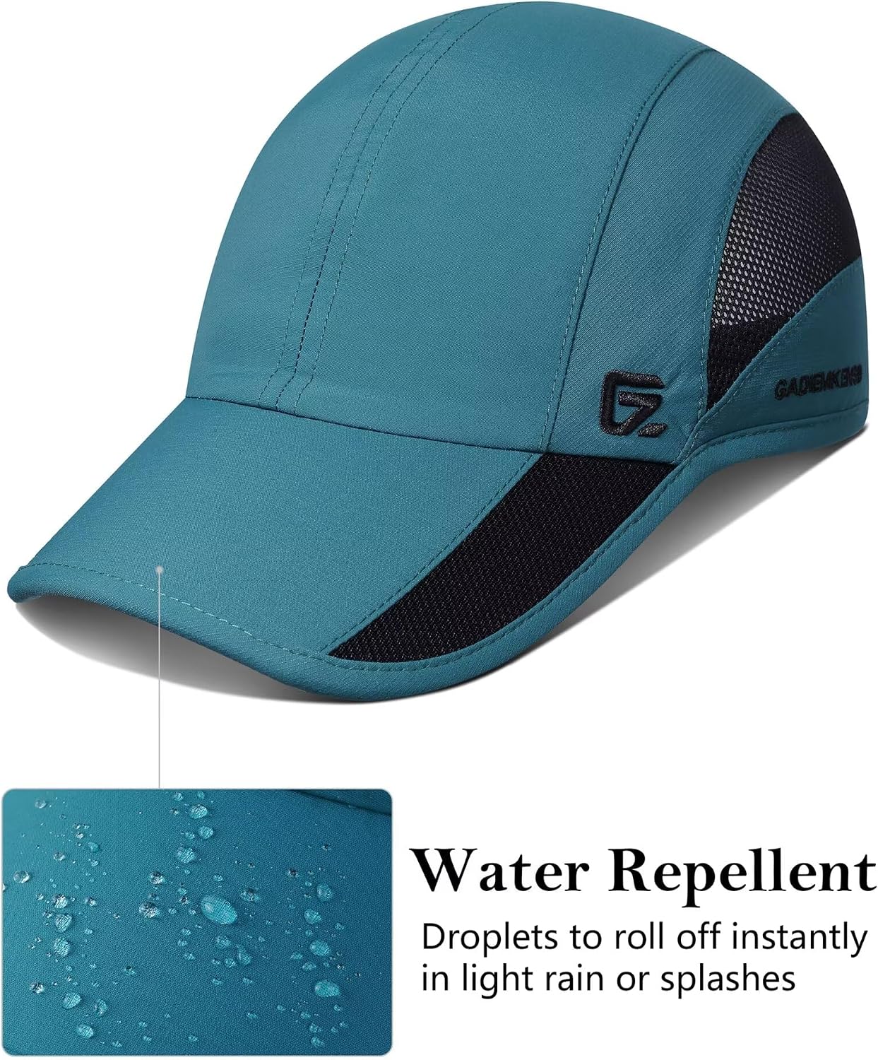 Detalle de GADIEMKENSD Unstructured Quick-Dry Sports Cap – unisex Outdoor-Kappe mit UPF 50+