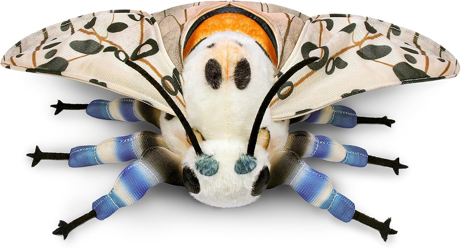 Thumbnail 2 de lilizzhoumax Simulation Leopard Moth plush 10.62in 🐛
