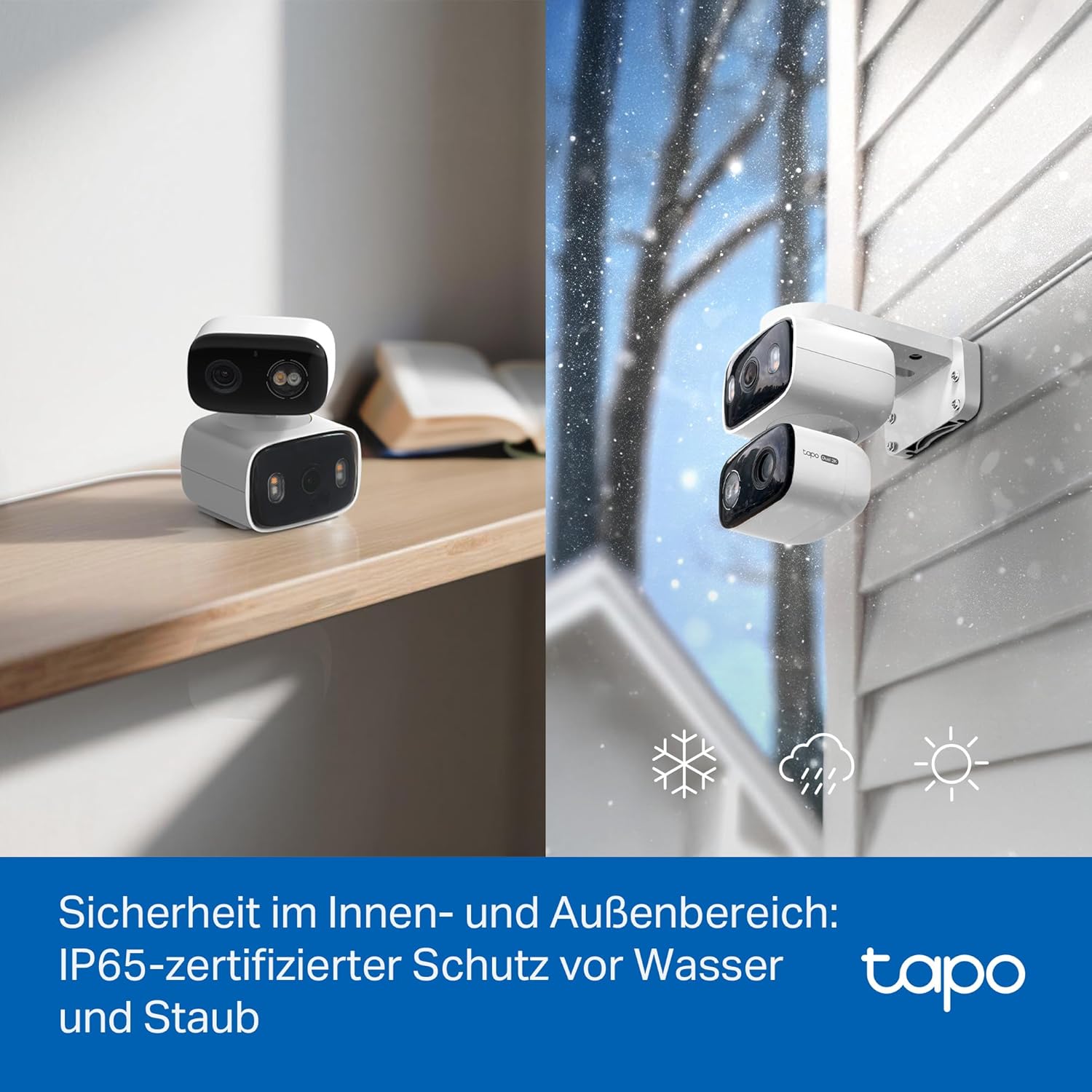 Thumbnail 5 de Tapo C246D WLAN Außenüberwachungskamera mit 2K Dual-Objektiv – 125° Weitwinkel + 6 mm Teleobjektiv
